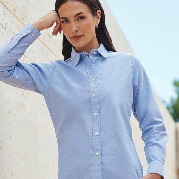 Women's classic long sleeved Oxford shirt Thumbnail